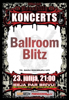 23.jūlijā bārā Rocabilly uzstājas grupa "Ballroom Blitz"